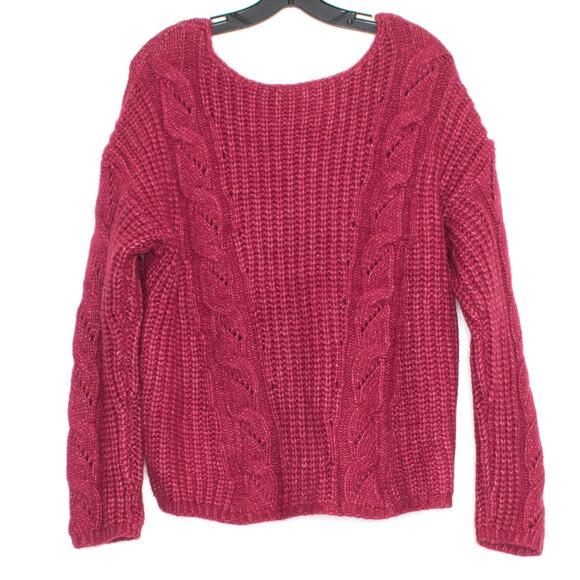 Anthropologie Sweater Cottage Oversize Chunky Cozy Dark Academia Boho Fall Small - Picture 2 of 2